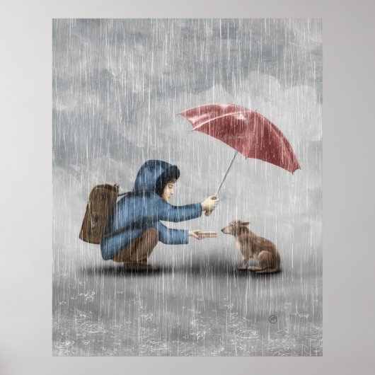 Vriendschap in een hapje poster (Voorkant)