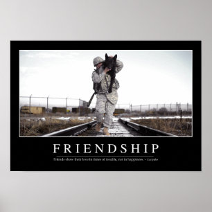 Vriendschap: Inspirerend prijsopgave Poster