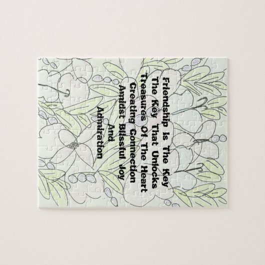 vriendschap is de sleutel legpuzzel (Horizontaal)