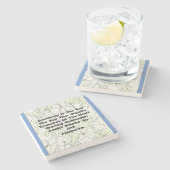 vriendschap is de sleutel stenen onderzetter (Zijkant)