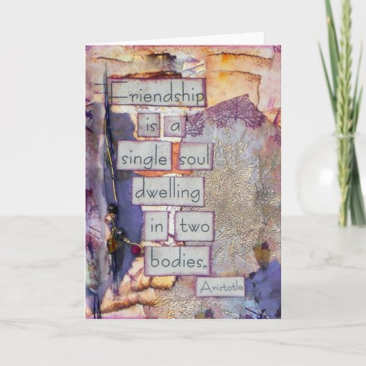 Vriendschap is één enkele bron kaart (Voorkant)