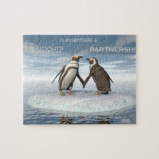 Vriendschap is een essentieel partnerschap legpuzzel (Horizontaal)