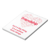 Vriendschap is een miljoen dingen die schattig zij notitieblok (Gedraaid)