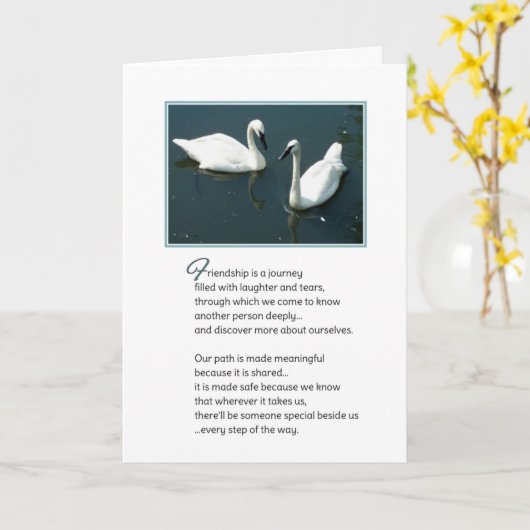 Vriendschap is een reis… kaart (Gele Bloem)