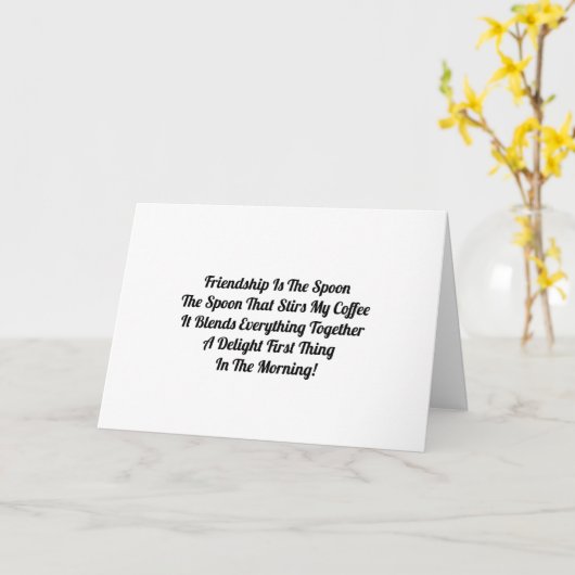 Vriendschap is het lef kaart (Gele Bloem)