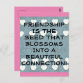 vriendschap is het zaad briefkaart (Voorkant / Achterkant)