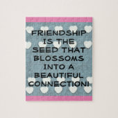 vriendschap is het zaad legpuzzel (Verticaal)