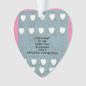 vriendschap is het zaad ornament (voorkant)