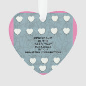 vriendschap is het zaad ornament (voorkant)