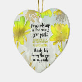 Vriendschap is net als je Valentijn Fun pingelen Keramisch Ornament (Links)