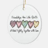 vriendschap keramisch ornament (Links)