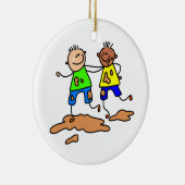 vriendschap keramisch ornament (Rechts)