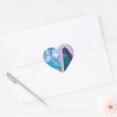 vriendschap met bevroren en Assepoester Hart Sticker (Envelop)