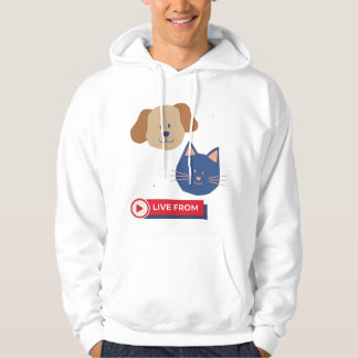 Vriendschap met hond met kat hoodie