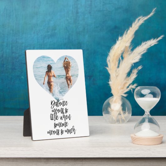 Vriendschap op lange afstand BFF Friends Gift Best Fotoplaat (Zijkant)