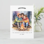 Vriendschap positieve affirmatie Kaart (Staand voorkant)