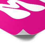 Vriendschap poster, Schattige roze Beste vriend ci Poster (Hoek)