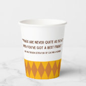 Vriendschap Quote Papieren bekers (Voorkant)