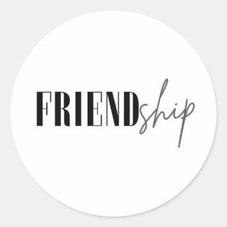 Vriendschap Ronde Sticker