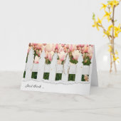 Vriendschap Tulpen en oude hek Kaart (Gele Bloem)