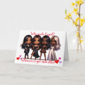 Vriendschap Valentijnsdag Kaart (Galentine's) (Gele Bloem)