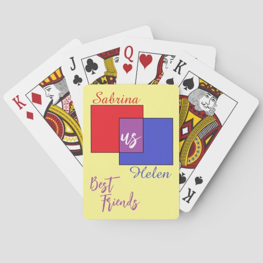 Vriendschap Verbinding II Pokerkaarten (Achterkant)