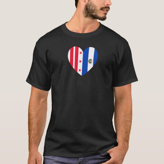 Vriendschap voor eeuwig El Salvador en Washington T-shirt (Voorkant)