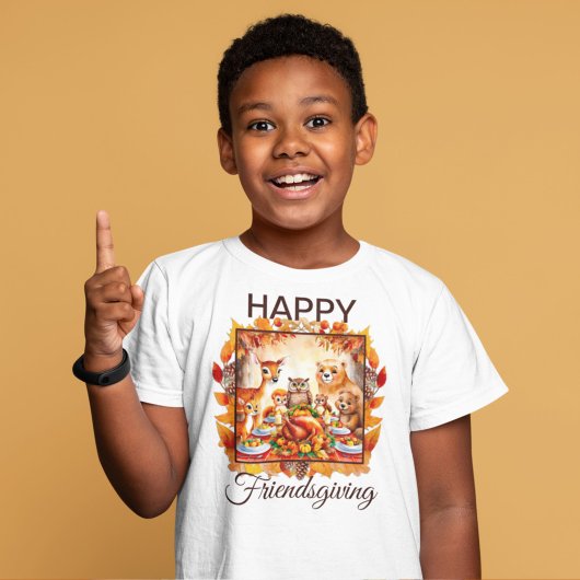 Vriendschappen geven Woodland Dieren Herfst Blader T-shirt