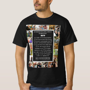 Vriendschaps Waardering BFF 22 Foto Collage T-shirt