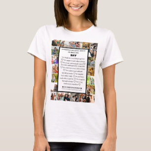 Vriendschaps Waardering   BFF 22 Foto Collage T-shirt