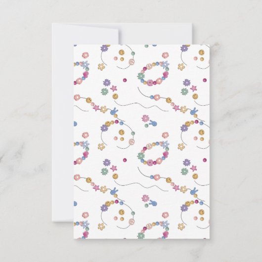 Vriendschapsarmband Meisje Sieraden Kinderen Geper Bedankkaart (Achterkant)