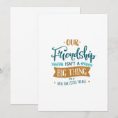 Vriendschapsdag belangrijk bedankkaart (Voorkant / Achterkant)