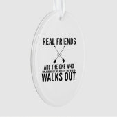 Vriendschapsdag echte vrienden ornament (voorkant)