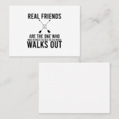 Vriendschapsdag echte vrienden visitekaartje (Voorkant / Achterkant)