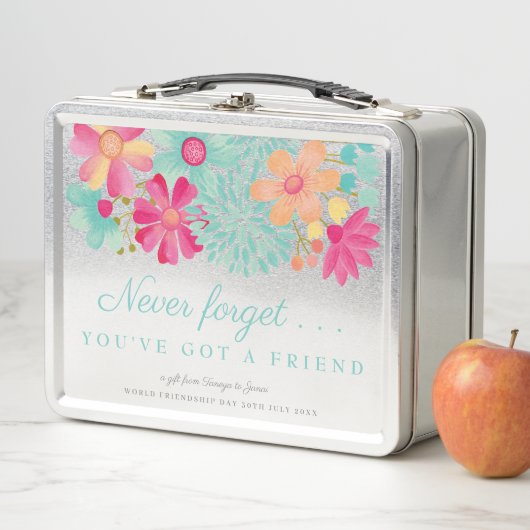Vriendschapsdag gepersonaliseerde tinopslag (In situ)