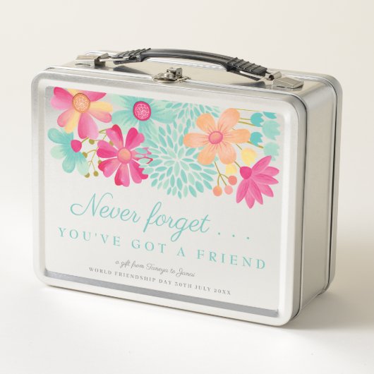 Vriendschapsdag gepersonaliseerde tinopslag (Voorkant)