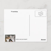 Vriendschapsdier Briefkaart (Achterkant)
