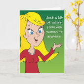 Vriendschapsdier wenskaart kaart (Gele Bloem)