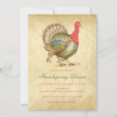 Vriendschapsdiner  Turkije Antiek Papier Kaart (Voorkant)