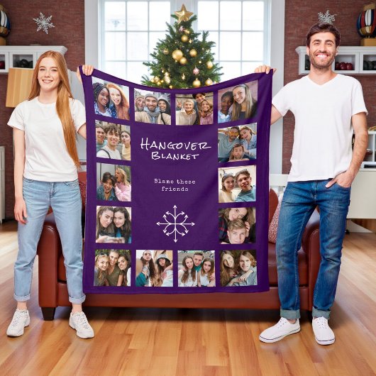 Vriendschapsfoto collage fleece deken