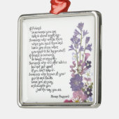 vriendschapsgedicht metalen ornament (Links)