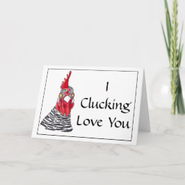 Vriendschapskaarten Chicken wenskaart Boy Girl Kaart