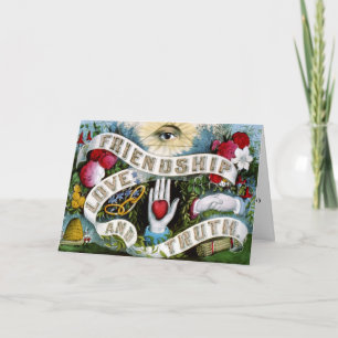 Vriendschapsliefde en waarheid kaart