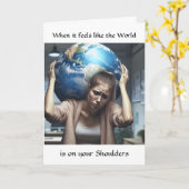 Vriendschapsondersteuning | Wanneer de wereld Kaart (Gele Bloem)