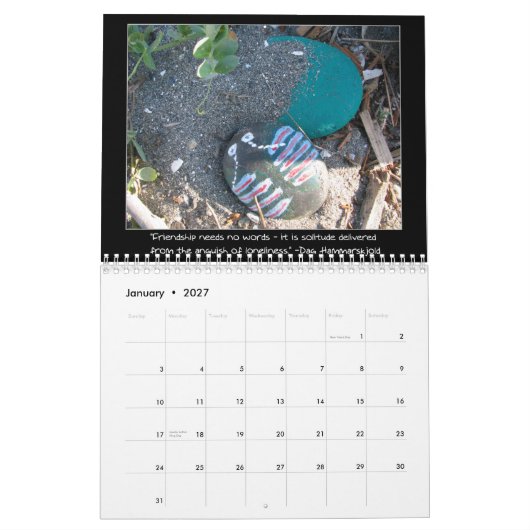 Vriendschapsondervragingen Kalender (Jan 2027)