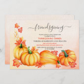 vriendschapsschenking | Thanksgiving Dinner Invita Kaart (Voorkant / Achterkant)