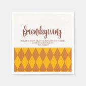 Vriendsgiving servetten (Voorkant)