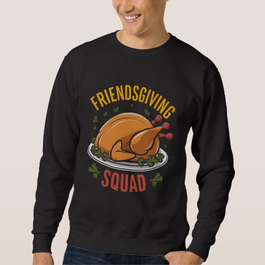 Vriendsgiving Squad Turkije Diner Gift Matching Trui (Voorkant)