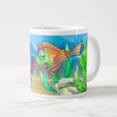 VriendVis schattige cartoon  Extra Grote Beker (Voorkant rechts)