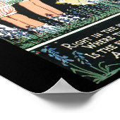 Vries en rode hond poster (Hoek)